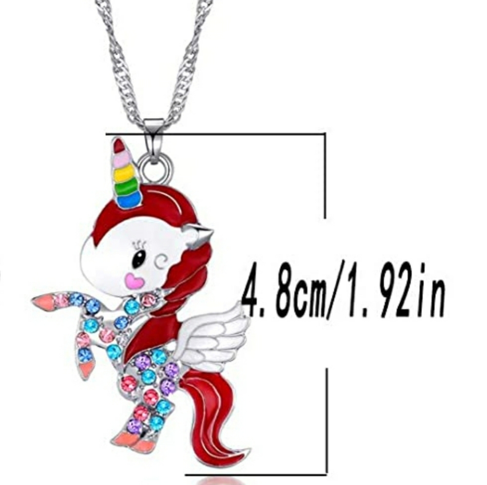 Unicorn pendant and chain necklace - Picture 3 of 3